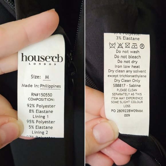 House of CB Sabine Black Strapless Corset Bodycon Maxi Dress - Picture 9 of 11